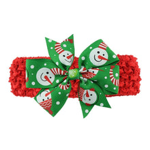 Load image into Gallery viewer, Baby Headband Ribbon Toddler Hair Accessories Girl Newborn Bow Christmas Headwear headwrap