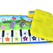 Load image into Gallery viewer, Animals Musical Mat Carpet with 10 Keys Record Function Animal Sounds Play Touch Piano Educational Toys For Kids
