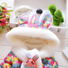 Load image into Gallery viewer, Modern Children's Winter Cartoon Cute Rabbit Infant Outerwear Hooded Baby Girls Jackets For Girls
