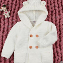 Load image into Gallery viewer, Knitting Cardigan Warm Long Sleeve Hooded Sweaters for Newborn Infant