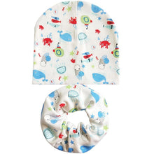 Load image into Gallery viewer, Modern Cartoon Cotton Baby Hat Winter Baby Girls Hat Newborn Boys Hats Kids Cap Scarf Set Children Beanies For Kids With Scarf
