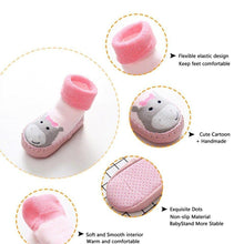 Load image into Gallery viewer, Baby Warm Stretchy Booties Sock With Rubber Soles For Newborn Baby Girl And Boy Socks Slipper