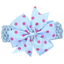 Load image into Gallery viewer, Modern Luxury Children Dot Bow Wide Hair Head Band Headband Headwear For Girls Baby