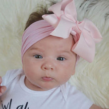 Load image into Gallery viewer, Baby Girls Headbands Hair Accessories Turban Solid Head wear Hair Band Bow Girl Accessories