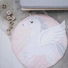 Load image into Gallery viewer, Luxury Mdoern Cartoon Animals Baby Play Mat Foldable Kids Crawling Pad Round Carpet Rug Toys Cotton Children Room Decor Photo Props Carpet For Kids