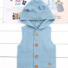 Load image into Gallery viewer, Winter Fashionable Sweaters For Baby Cardigans Autumn Hooded Newborn Knitted Jackets Cartoon Bear Children Long Sleeve Clothing