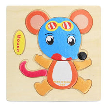 Load image into Gallery viewer, Wooden 3D Stevvex Modern Interesting Baby Learning Puzzles for Children Cartoon Animal Fruit Puzzles Intelligence Kids Children Educational Toy
