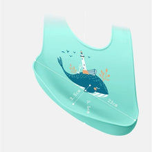 Load image into Gallery viewer, Bibs Waterproof Silicone Feeding Baby Saliva Towel Newborn Cartoon Aprons Baby Bibs Adjustable