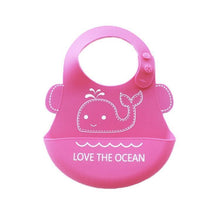 Load image into Gallery viewer, Bibs Waterproof Silicone Feeding Baby Saliva Towel Newborn Cartoon Aprons Baby Bibs Adjustable