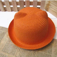 Load image into Gallery viewer, Elegant Summer Baby Hat Cap Children Breathable Straw Hat Kids For Boys and Girls Hats With cat ears