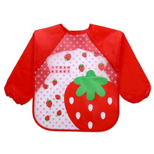 Load image into Gallery viewer, Waterproof Long Sleeve Girl Bibs Kids Burp Cloth Feeding Bib with Pocket Bib For Kids