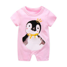Load image into Gallery viewer, Summer Short Sleeved Girls Dress Baby Romper Cotton Newborn Body Suit Baby Pajama Boys Rompers