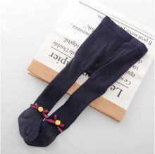 Load image into Gallery viewer, Children Bowknot Tights Cotton For Baby Girls Pantyhose Kids Infant Knitted Breathable Tights Soft And Warm Elastic Tight