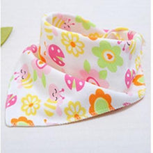 Load image into Gallery viewer, Cute Breathable Bibs Baby Feeding Cartoon Printing Super Absorbent Triangle Scarf Bib Cotton For Newborn Infant Girls And Boys