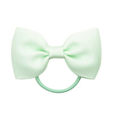 Load image into Gallery viewer, Luxury Handamde Small Baby Elastic Rubber band Head rope Mini Solid Ribbon Bow Tie For Girls Hair Accessories