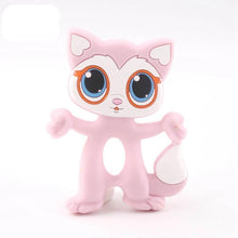Load image into Gallery viewer, Silicone Teethers Food Grade Tiny Rod Teething Baby Shower Gifts Cartoon Animals Teether Let's Make 1pc