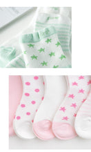 Load image into Gallery viewer, 5 Pairs Pack Children's Summer Mesh Socks Ultra-thin Breathable With Stars Moon Print For Boys And Girls