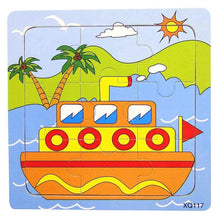 Load image into Gallery viewer, 1 Pcs Animal Wooden Puzzles For Children In Wooden 3D Mosaic Puzzles Kids Educational Toys Design For Baby Birthday Gifts