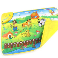 Load image into Gallery viewer, Music Animal Voice Singing Piano Farm Baby Play Gym Mat Baby Game Carpet Baby Toy