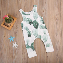 Load image into Gallery viewer, New Infant Baby Girl Boy Cactus Printed Romper Sleeveless Jumpsuit Playsuit Outfit For Girls And Boys In Modern Style