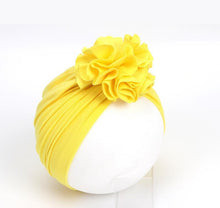 Load image into Gallery viewer, New Fashion Elegant Flower Baby Hat Newborn Elastic Baby Turban Hats for Girls In Modern Design