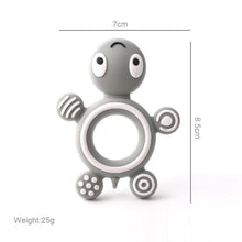 Load image into Gallery viewer, Silicone Teethers Food Grade Tiny Rod Teething Baby Shower Gifts Cartoon Animals Teether Let's Make 1pc
