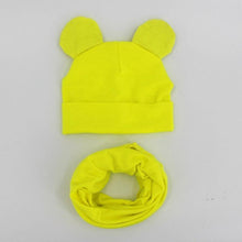 Load image into Gallery viewer, Baby Hat Cotton Ear Cap For Boys And Girls Winter Hat Scarf Set Children Boys Cap Scarf