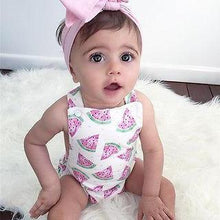 Load image into Gallery viewer, Baby Girls Romper Jumpsuit Headband Watermelon Printed Outfits Sun suit Set New 0-24M In Modern Design