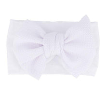 Load image into Gallery viewer, Baby Accessories Infant Baby Girl Cute Bow Headband Newborn Solid Headwear Headdress Nylon Elastic Hair Band Bow For Girls