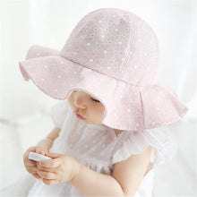 Load image into Gallery viewer, Baby Girl Summer Outdoor Beach Floral Lovely Lace Princess Bucket Sun Hat For Girls