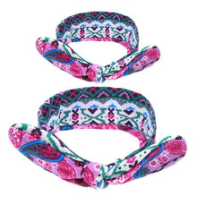 Load image into Gallery viewer, Mother & Baby Headbands Print Floral Elastic Hair Bands Parent-Child Hair Accessories Bow For Baby Girls Bow in Modern Design