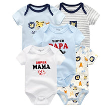 Load image into Gallery viewer, 5 PC Baby Summer High Quality Striped Rompers Jumpsuit For Boy & Girls Comfortable Clothes