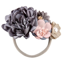 Load image into Gallery viewer, Modern Fashion Floral Headband Newborn Baby Elastic Hairbands Pearl Fresh Style Bow Knot For Girls