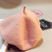 Load image into Gallery viewer, Baby Hat Beret British Painter Bud Of Pure Wool Cap For Girls In Modern New Retro Design