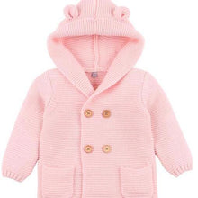 Load image into Gallery viewer, Winter Fashionable Sweaters For Baby Cardigans Autumn Hooded Newborn Knitted Jackets Cartoon Bear Children Long Sleeve Clothing