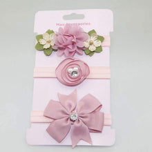 Load image into Gallery viewer, Luxury Modern Baby Headband Crown Flower Bows Hairband Baby Girl Headbands Newborn Hair Accessories Elastic Baby Hair Band