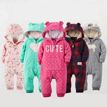 Load image into Gallery viewer, Modern Infant Baby Rompers Coral Fleece Animal Overall Baby Halloween Xmas Costume Clothes Baby jumpsuit Romper For Kids
