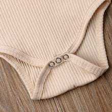 Load image into Gallery viewer, Newborn Infant Baby Girl Boy Ribbed Bodysuit Ruffle Long Sleeve One-Pieces Solid Jumpsuit Outfits For Girls