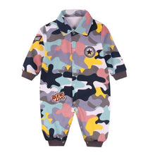 Load image into Gallery viewer, Modern Printed Jumpsuits Gentleman Autumn Long Sleeves Rompers Cotton Baby Clothes for Boys and Girls Outfits Style