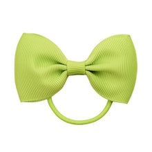 Load image into Gallery viewer, Luxury Handamde Small Baby Elastic Rubber band Head rope Mini Solid Ribbon Bow Tie For Girls Hair Accessories