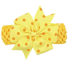 Load image into Gallery viewer, Modern Luxury Children Dot Bow Wide Hair Head Band Headband Headwear For Girls Baby