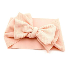 Load image into Gallery viewer, Adjustable Big Bow Headwrap Top Knot Headbands Over Sized Bow Hair Turban for Newborn Girl