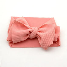 Load image into Gallery viewer, Adjustable Big Bow Headwrap Top Knot Headbands Over Sized Bow Hair Turban for Newborn Girl