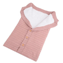 Load image into Gallery viewer, Handmade Wool Warm Baby Blanket Soft Baby Sleeping Bag Cotton Knitting Envelope Newborn Swadding Wrap Stroller blankets Gift for Shower
