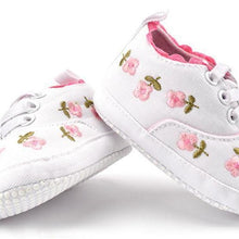 Load image into Gallery viewer, Baby Girl Shoes White Lace Soft Shoe Prewalker Walking Toddler Kids Shoes First Walker