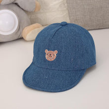 Load image into Gallery viewer, Luxury Summer Newborn Baby Sun Hat Cotton Beret Hat Cartoon Striped Bear Snapback Baseball Cap Baby Hats For girls and Boys Kids