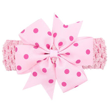 Load image into Gallery viewer, Modern Luxury Children Dot Bow Wide Hair Head Band Headband Headwear For Girls Baby