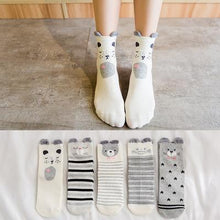 Load image into Gallery viewer, 5pairs 100% Cotton Unisex Baby Socks for Girls&boys Children Soft Winter Cute Cartoon Socks Set For Baby