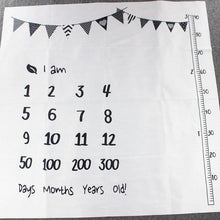 Load image into Gallery viewer, Cartoon Pattern Baby Photo Props Background Blankets Play Mats Backdrop Cloth Calendar Photo Accessories Blanket For Baby