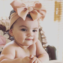 Load image into Gallery viewer, Baby Large Bow Girls Headband Big Bowknot Head wrap Kids Bow for Hair Cotton Infant Newborn Headbands For Baby